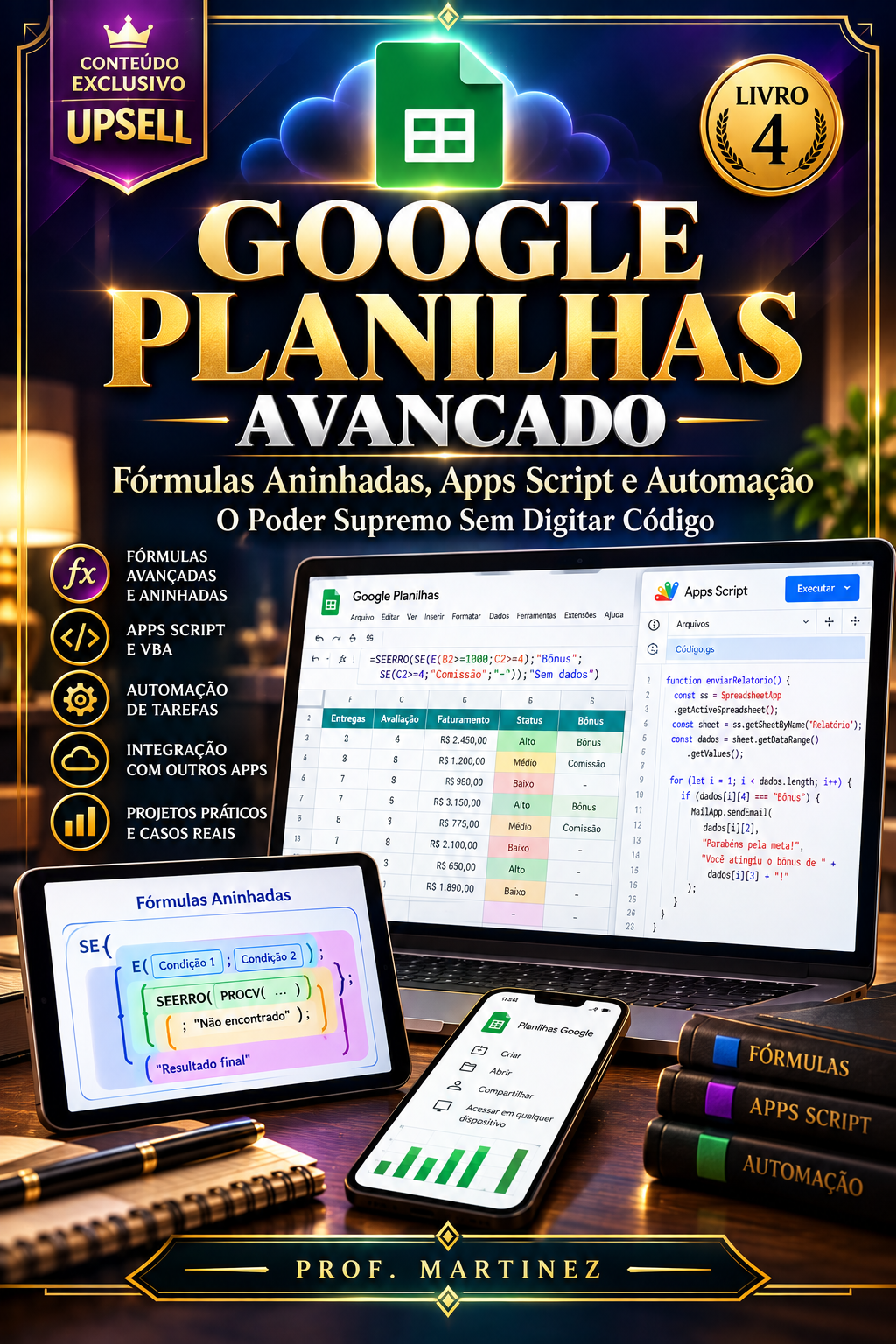 Capa de Planilhas Google: Fórmulas Aninhadas